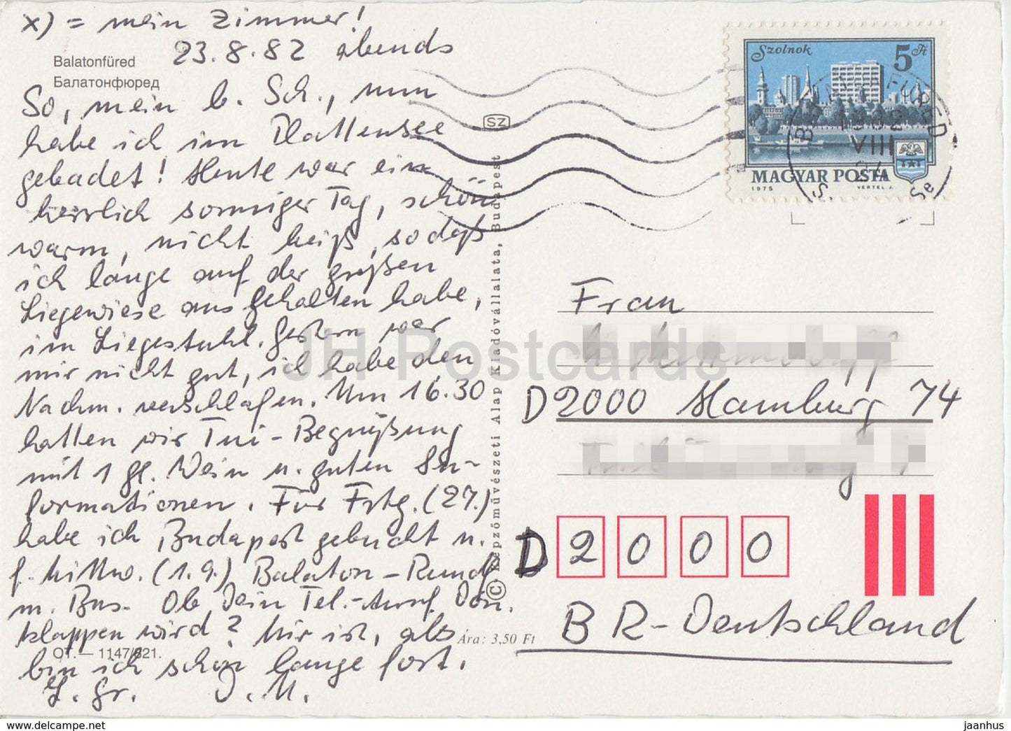 Balaton - Balatonfured - hotel - shop - multiview - 1982 - Hungary - used