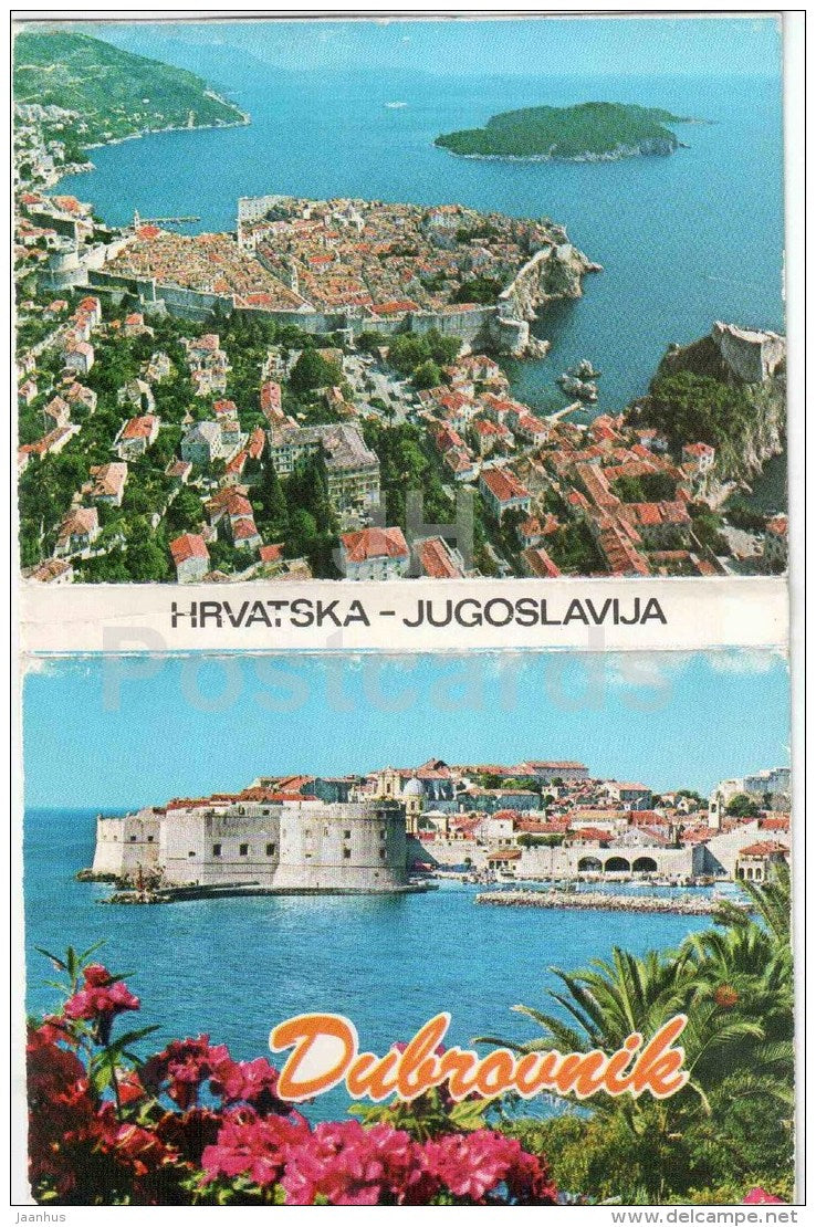 Dubrovnik - mini photo book - leporello - Croatia - Yugoslavia - unused - JH Postcards