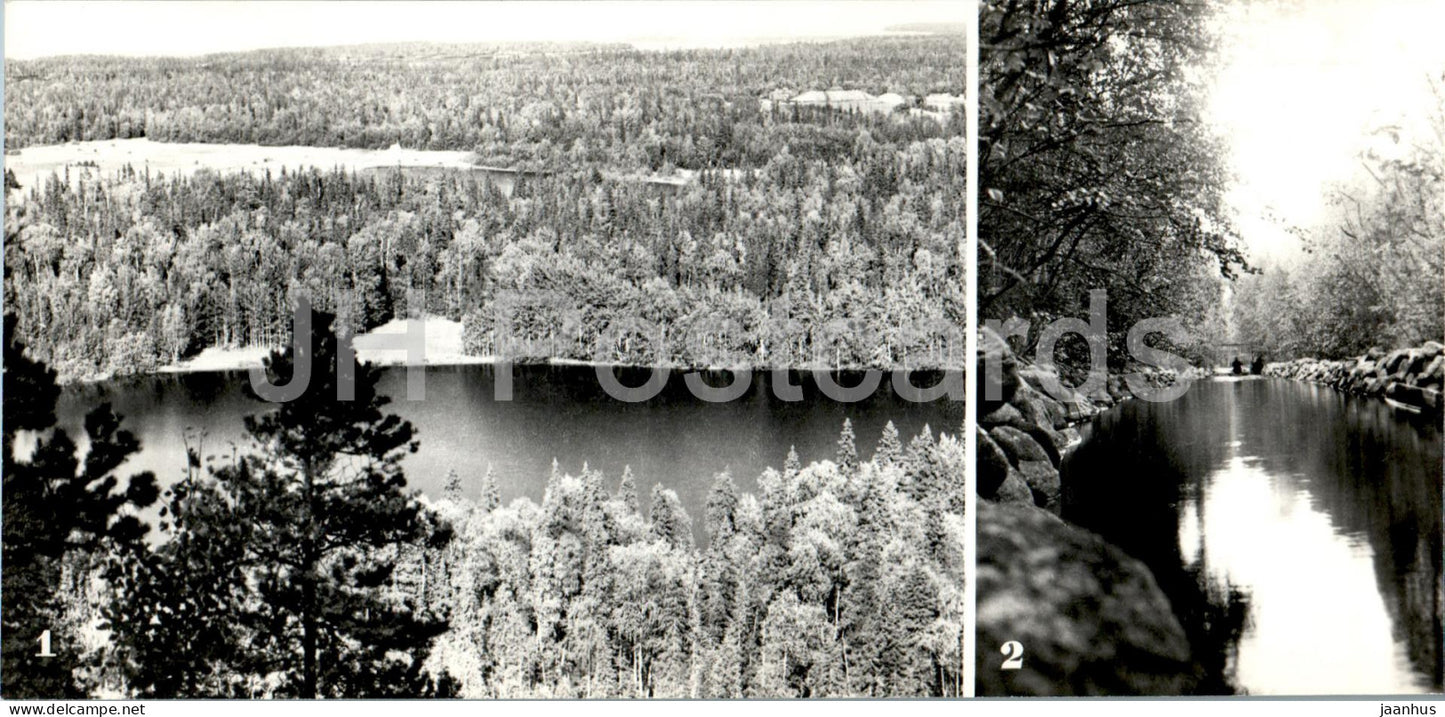 Solovetsky Islands - view of the northern part of the island - canal - 1974 - Russia USSR - unused - JH Postcards