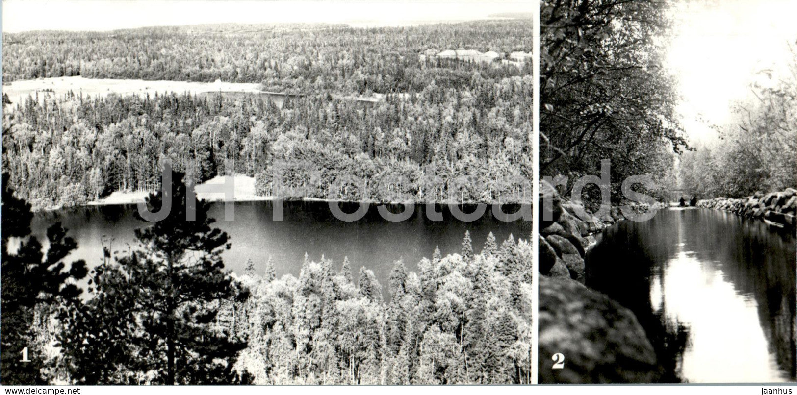 Solovetsky Islands - view of the northern part of the island - canal - 1974 - Russia USSR - unused - JH Postcards