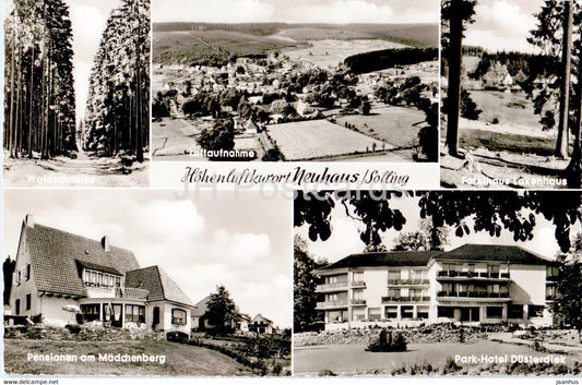Hohenluftkurort Neuhaus Solling - Forsthaus Lakenhaus - Park Hotel Dusterdiek - old postcard - Germany - unused - JH Postcards
