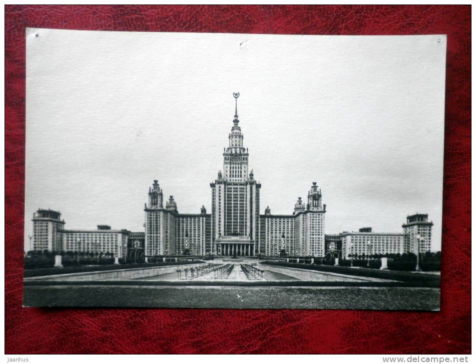 Moscow - Moscow State University in the Lenin Hills - 1952 - Russia - USSR - unused - JH Postcards