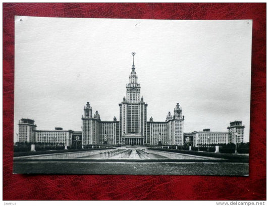 Moscow - Moscow State University in the Lenin Hills - 1952 - Russia - USSR - unused - JH Postcards