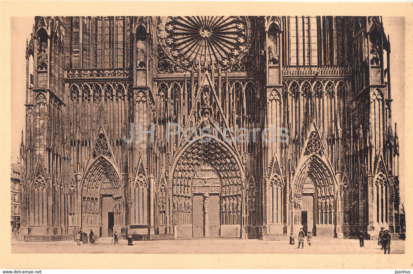 Strasbourg - Strassburg - Strassburger Munster - Die 3 Portale der Westfront - old postcard - Germany - unused - JH Postcards