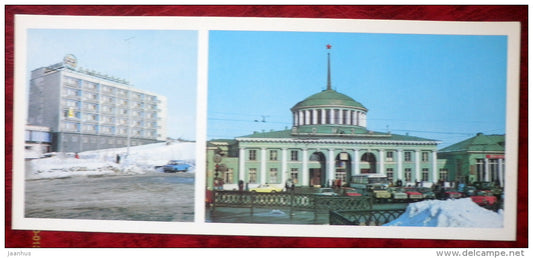 hotel 69 Parallel - Railway Station - Murmansk - 1981 - Russia USSR - unused - JH Postcards