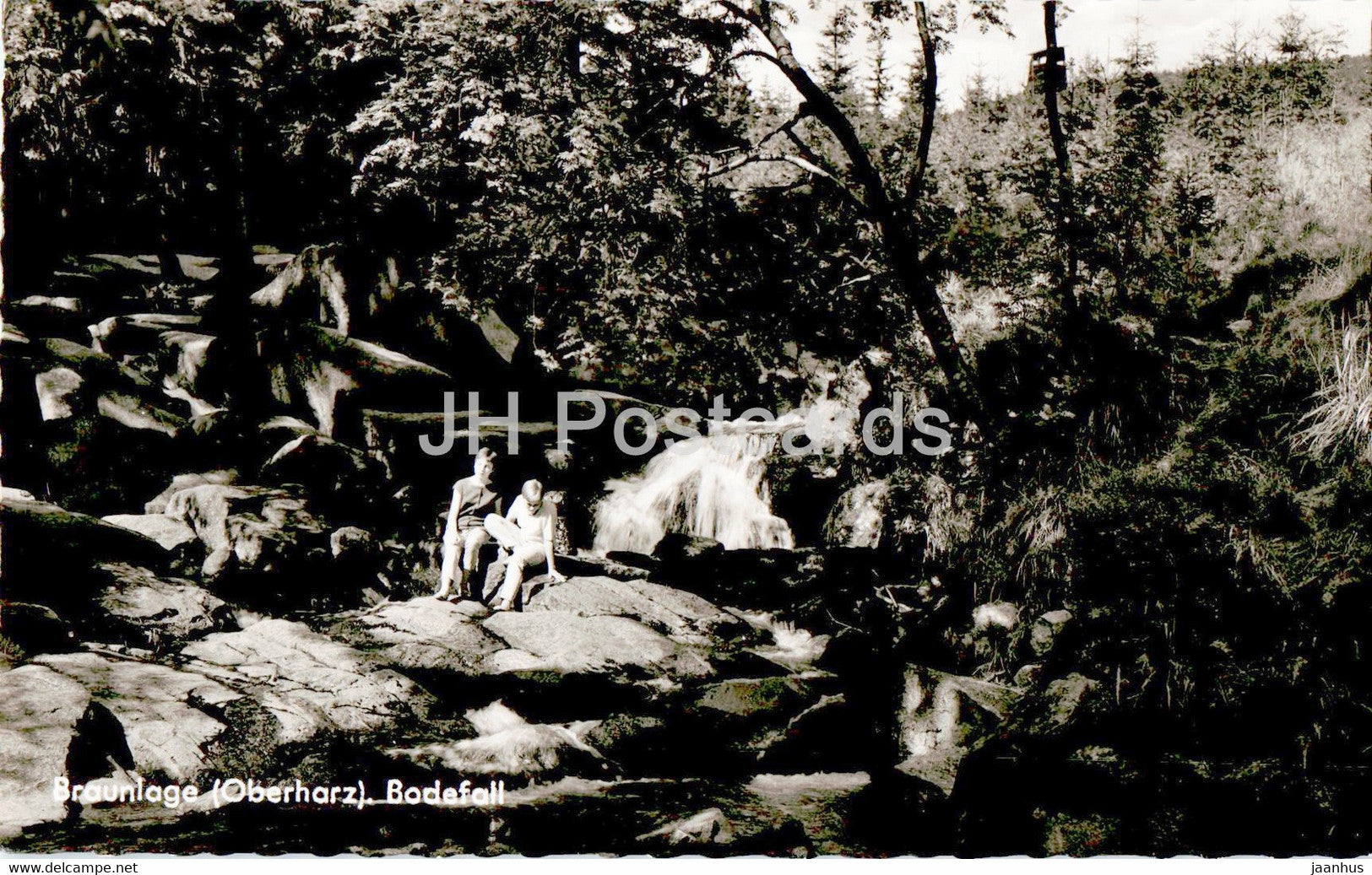 Braunlage - Bodefall - old postcard - Germany - unused - JH Postcards