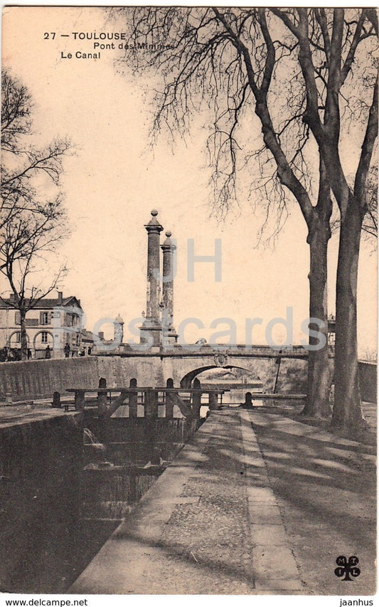 Toulouse - Pont de Minimes - Le Canal - bridge - 27 - old postcard - France - unused - JH Postcards