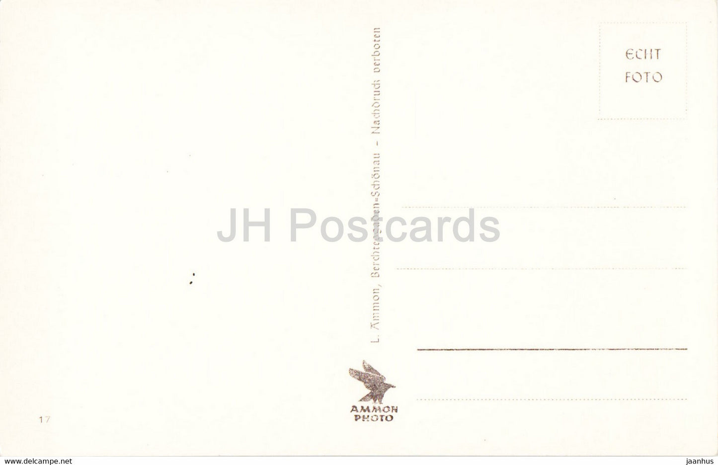 Königssee mit Falkensteinwand und Funtenseetauern - alte Postkarte - Deutschland - unbenutzt