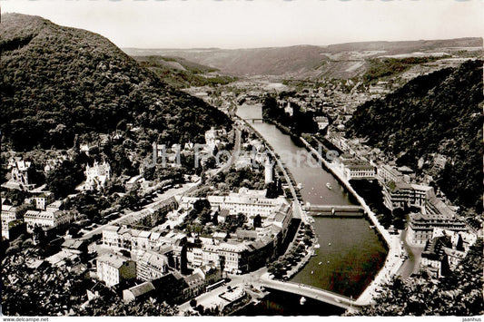 Bad Ems - Lahnabwarts - old postcard - 1958 - Germany - used - JH Postcards