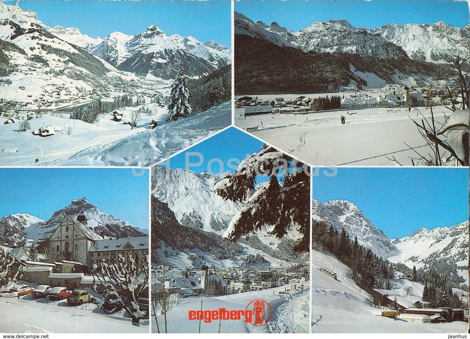 Engelberg - Zentralschweiz - ski resort - 1984 - Switzerland - used - JH Postcards