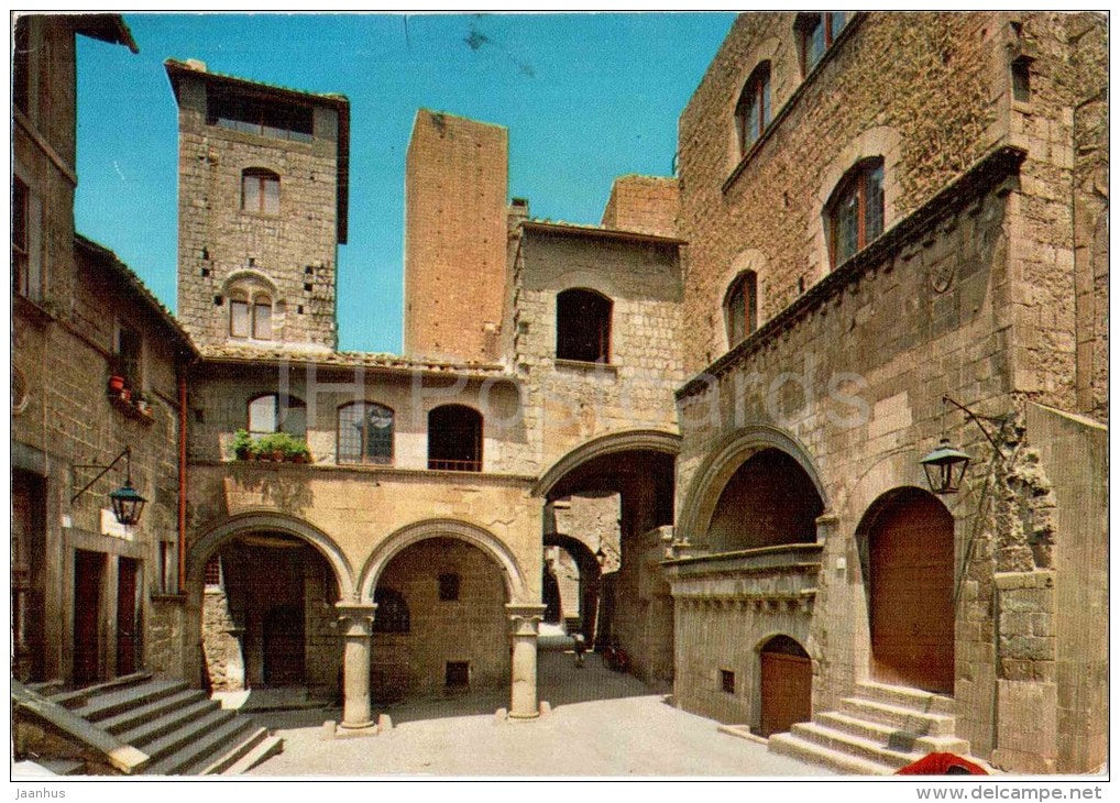 Quartiere S. Pellegrino - quartier - Viterbo - Lazio - 19 - Italia - Italy - sent from Italy to Germany 1975 - JH Postcards