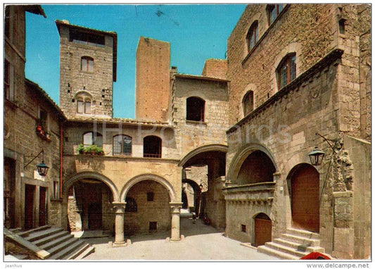Quartiere S. Pellegrino - quartier - Viterbo - Lazio - 19 - Italia - Italy - sent from Italy to Germany 1975 - JH Postcards
