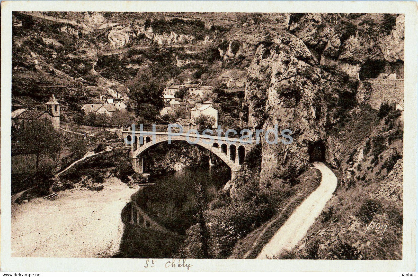 Saint Chely - Gorges du Tarn - 4 - old postcard - France - used - JH Postcards