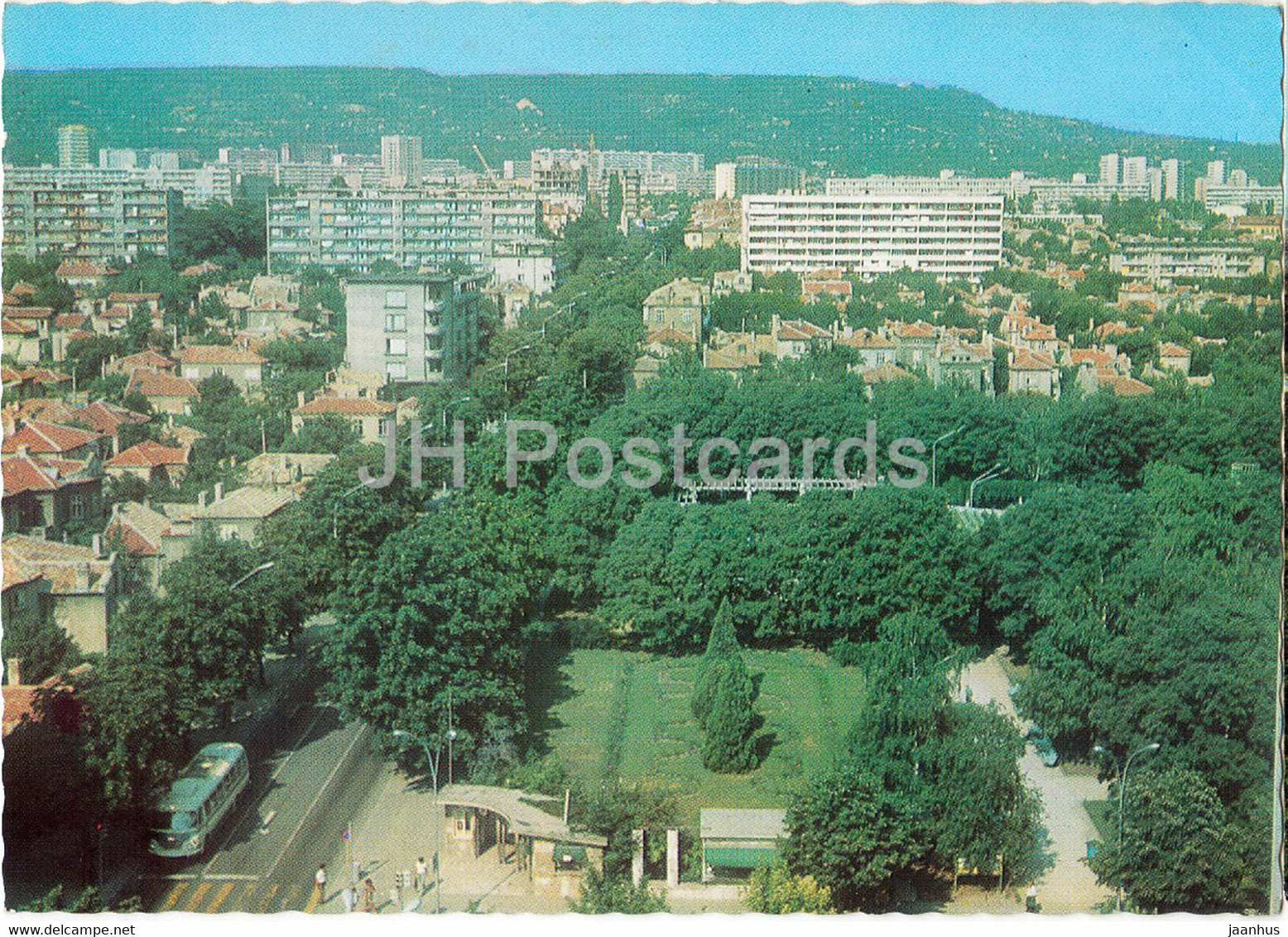 Varna - City View - bus - Bulgaria - unused - JH Postcards