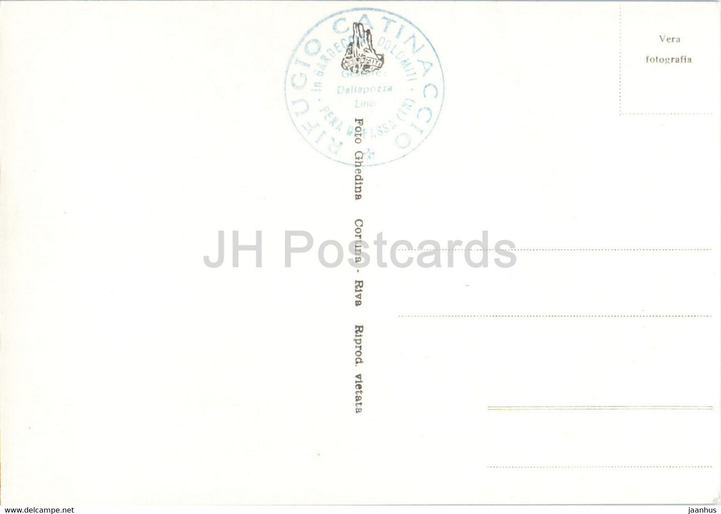 Rif Catinaccio - Gardeccia - Torri di Vajolet - 2805 - old postcard - Italy - unused