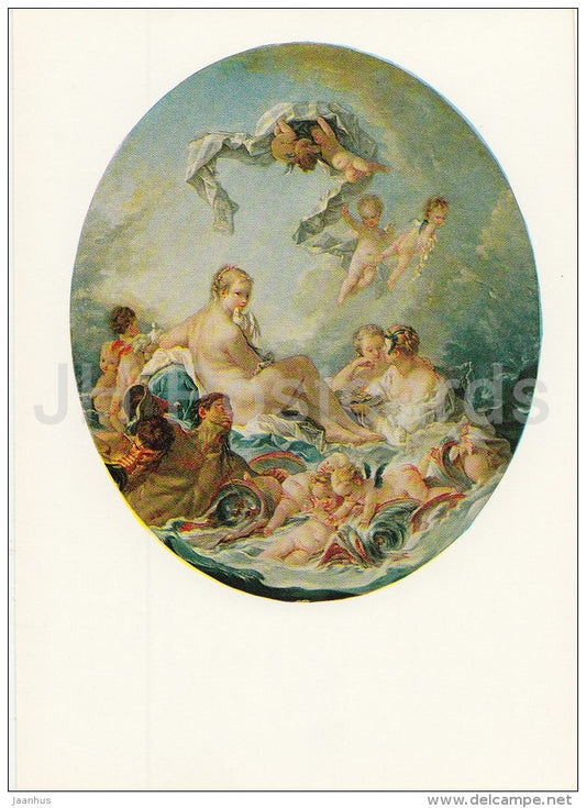 painting by Francois Boucher - Triumph of Venus - French art - 1983 - Russia USSR - unused - JH Postcards