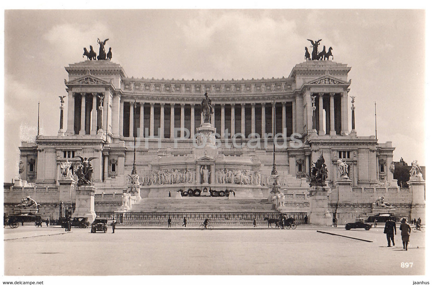 Roma - Rome - Monumento a Vittorio Emanuele II - 897 - old postcard - Italy - unused - JH Postcards