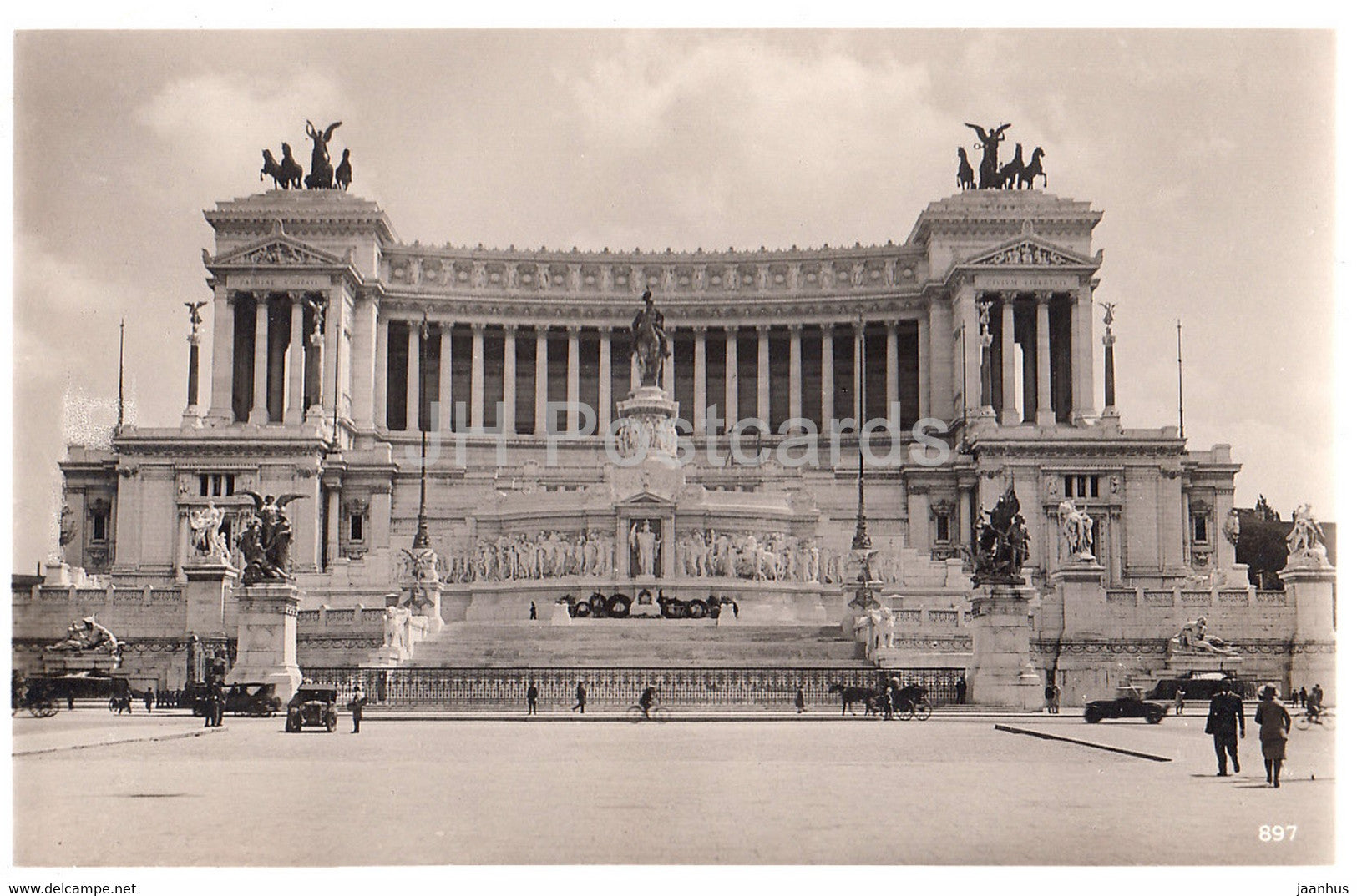 Roma - Rome - Monumento a Vittorio Emanuele II - 897 - old postcard - Italy - unused - JH Postcards