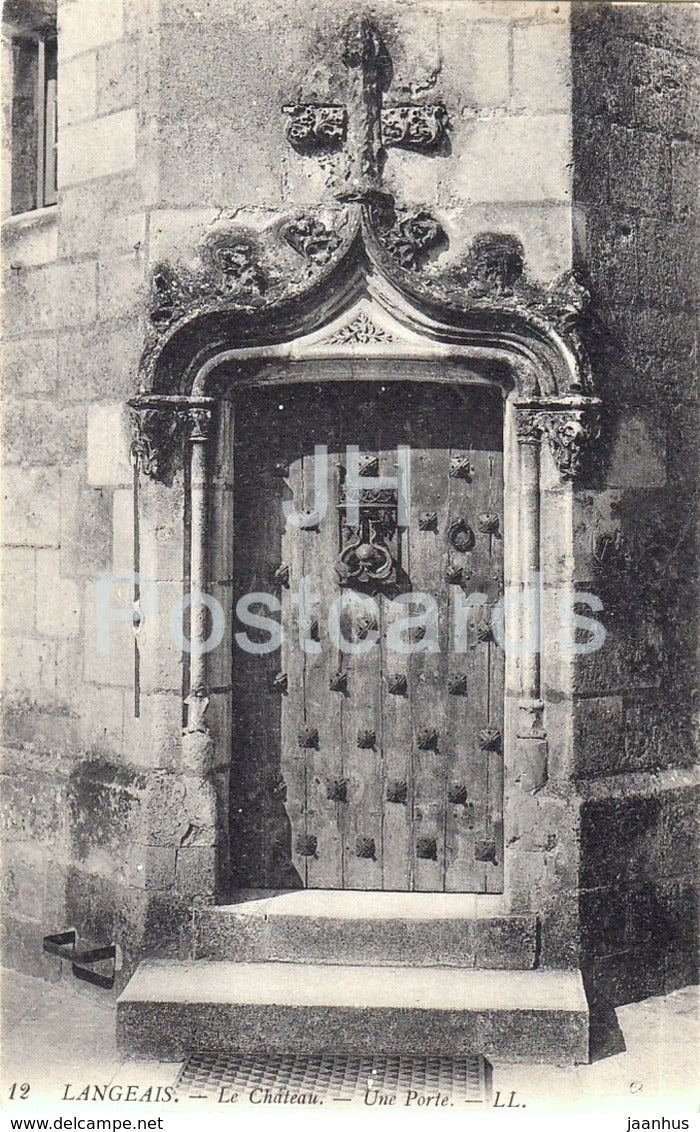 Langeais - Le Chateau - Une Porte - castle - 12 - old postcard - France - used