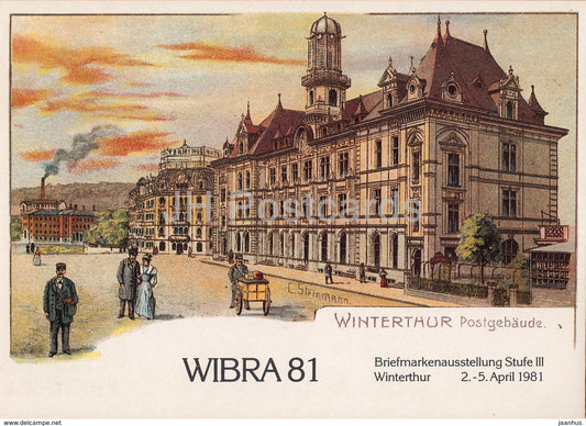 WIBRA 81 - Briefmarkaustellung Stufe III - Winterthur - 8013 - 1981 - Switzerland - unused - JH Postcards
