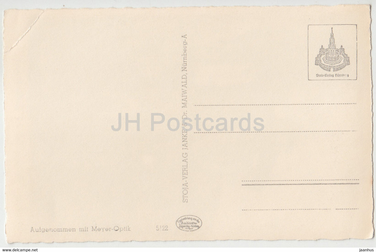 Nürnberg - Malerwinkel am Neutorturm - alte Postkarte - Deutschland - unbenutzt