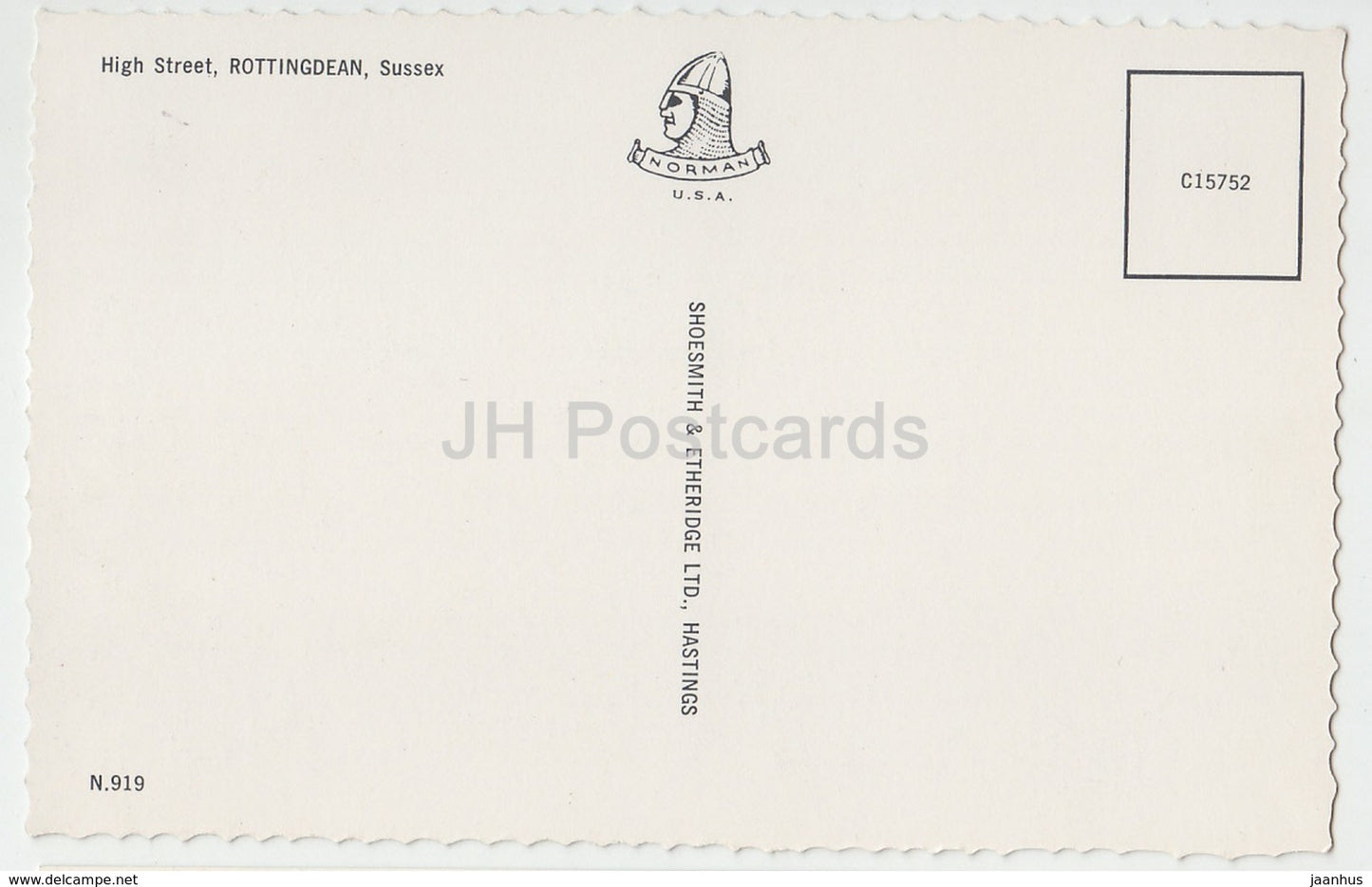 Rottingdean - High street - N.919 - United Kingdom - England - unused
