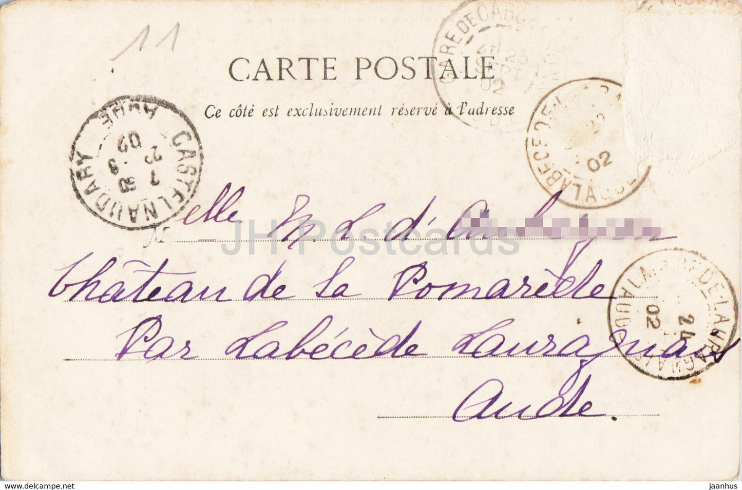 Vallee de l'Aude - Sortie des Gorges de St Georges - 21 - old postcard - 1902 - France - used