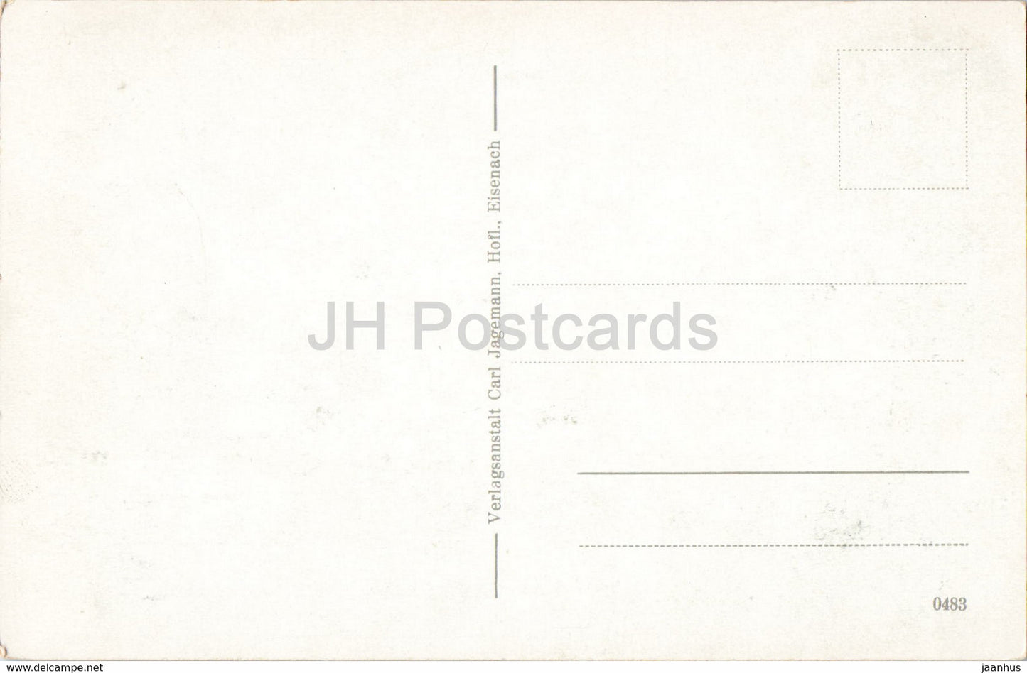 Die Wartburg von Süd West - 0483 - Schloss - alte Postkarte - Deutschland - unbenutzt