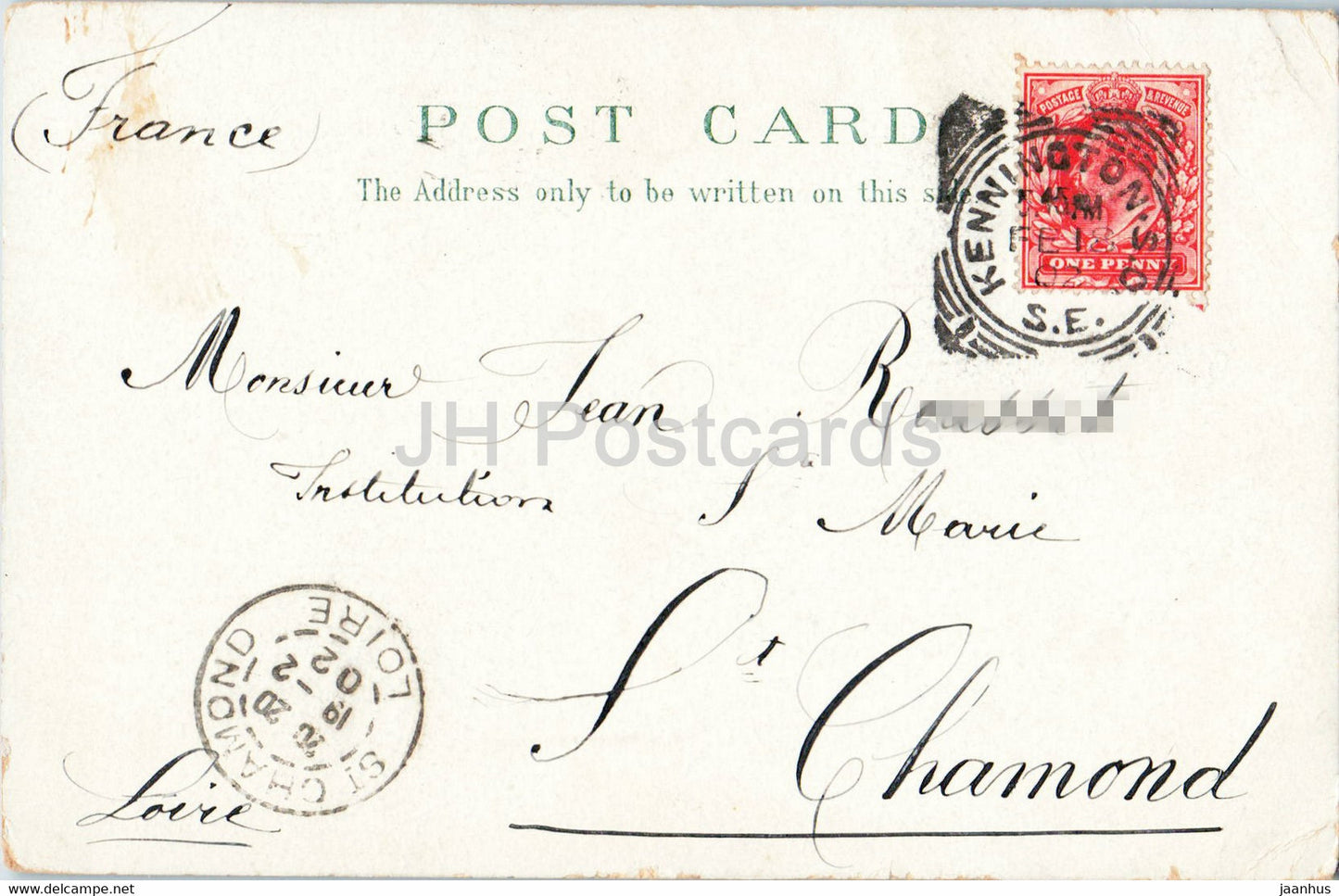 Londres - Piccadilly Circus - calèche - carte postale ancienne - 1902 - Angleterre - Royaume-Uni - utilisé
