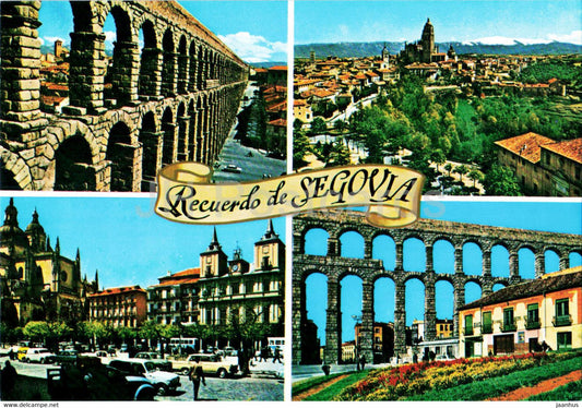 Recuerdo de Segovia - Acueducto - city views - ancient world - 823 - Spain - unused - JH Postcards