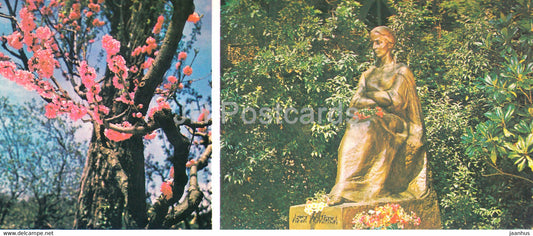 Yalta - monument to Ukrainian poet Lesya Ukrainka - Crimea - 1979 - Ukraine USSR - unused - JH Postcards