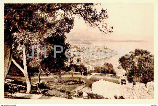 Monte Carlo - Panorama vers le Cap Martin - Cote d'Azur - La Douce France - 111 - old postcard - Monaco - unused - JH Postcards