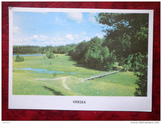 Landscape at Värska - 1977 - Estonia - USSR - unused - JH Postcards