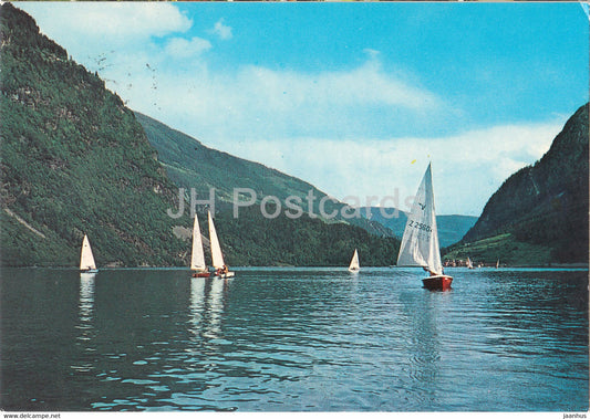 Lago di Poschiavo - Le Prese 966 m - sailing boat - 6042 - Switzerland - used - JH Postcards