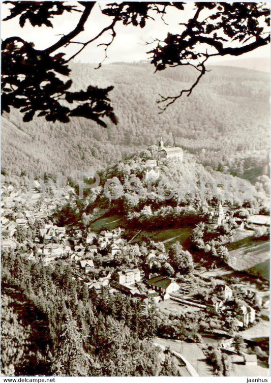 Schwarzburg - Blick vom Trippstein - Thur Wald - Germany DDR - used - JH Postcards