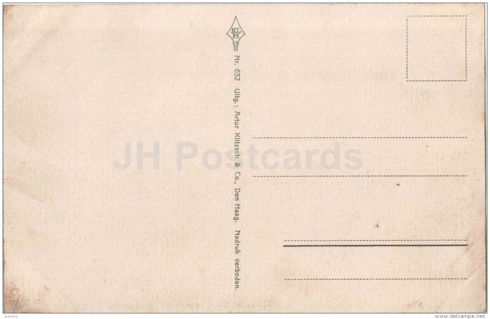 Coolsingel - Rotterdam - tram - bicycle - Netherlands - 632 - old postcard - unused - JH Postcards