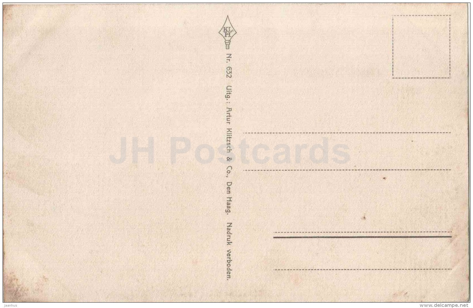 Coolsingel - Rotterdam - tram - bicycle - Netherlands - 632 - old postcard - unused - JH Postcards