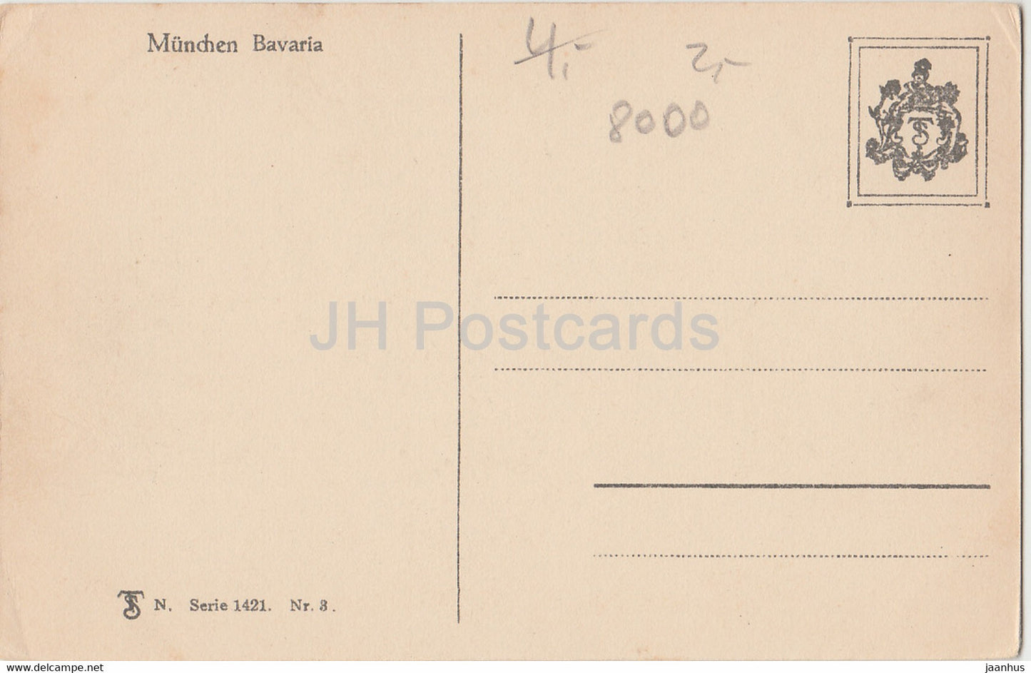Munchen - Bavaria - Serie 1421 - Munich - old postcard - Germany - unused