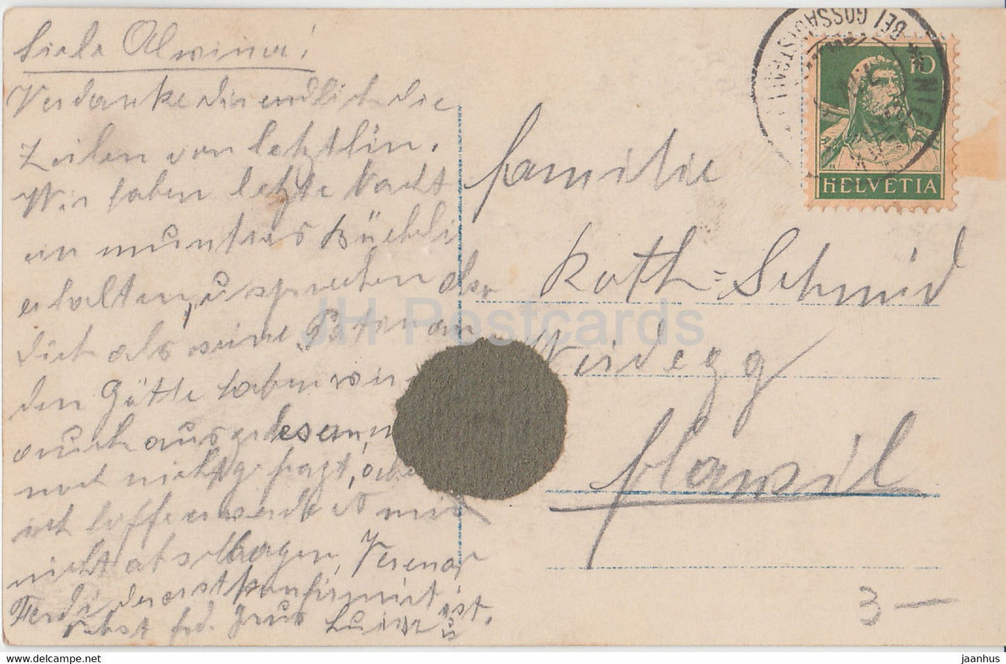 Carte de vœux de Pâques - Frohliche Ostern - fille - œuf - PH 5053-2 - carte postale ancienne - Allemagne - utilisé