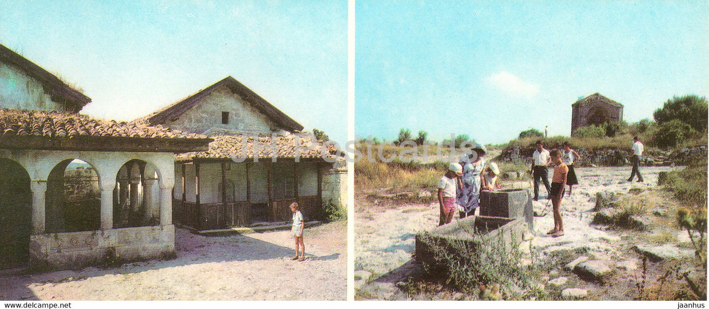 Bakhchysarai - Kenassas of Chufut Kale - medieval drainage well -1984 - Ukraine USSR - unused - JH Postcards