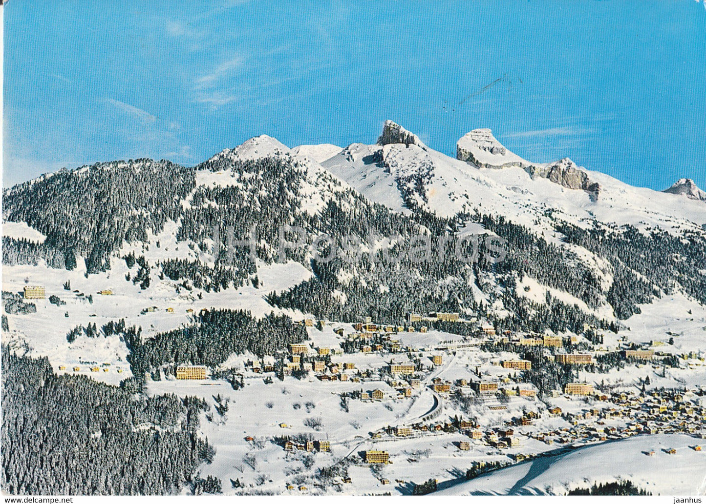 Leysin - La Berneuse et les Tours d'Ai - 1970 - Switzerland - used - JH Postcards