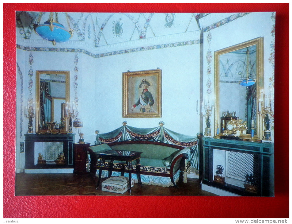 The Bedroom - Interior Decoration - Palace Museum in Pavlovsk - 1977 - Russia USSR - unused - JH Postcards