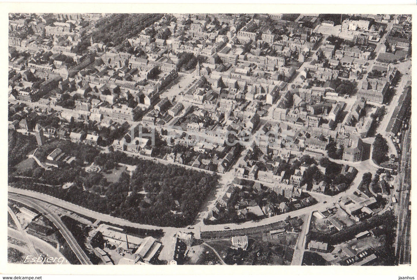 Esbjerg - old postcard - Denmark - unused - JH Postcards