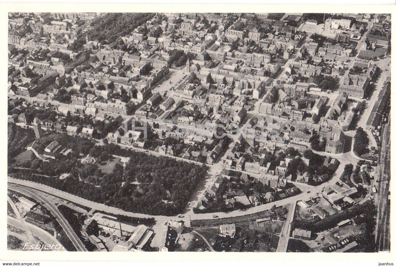 Esbjerg - old postcard - Denmark - unused - JH Postcards