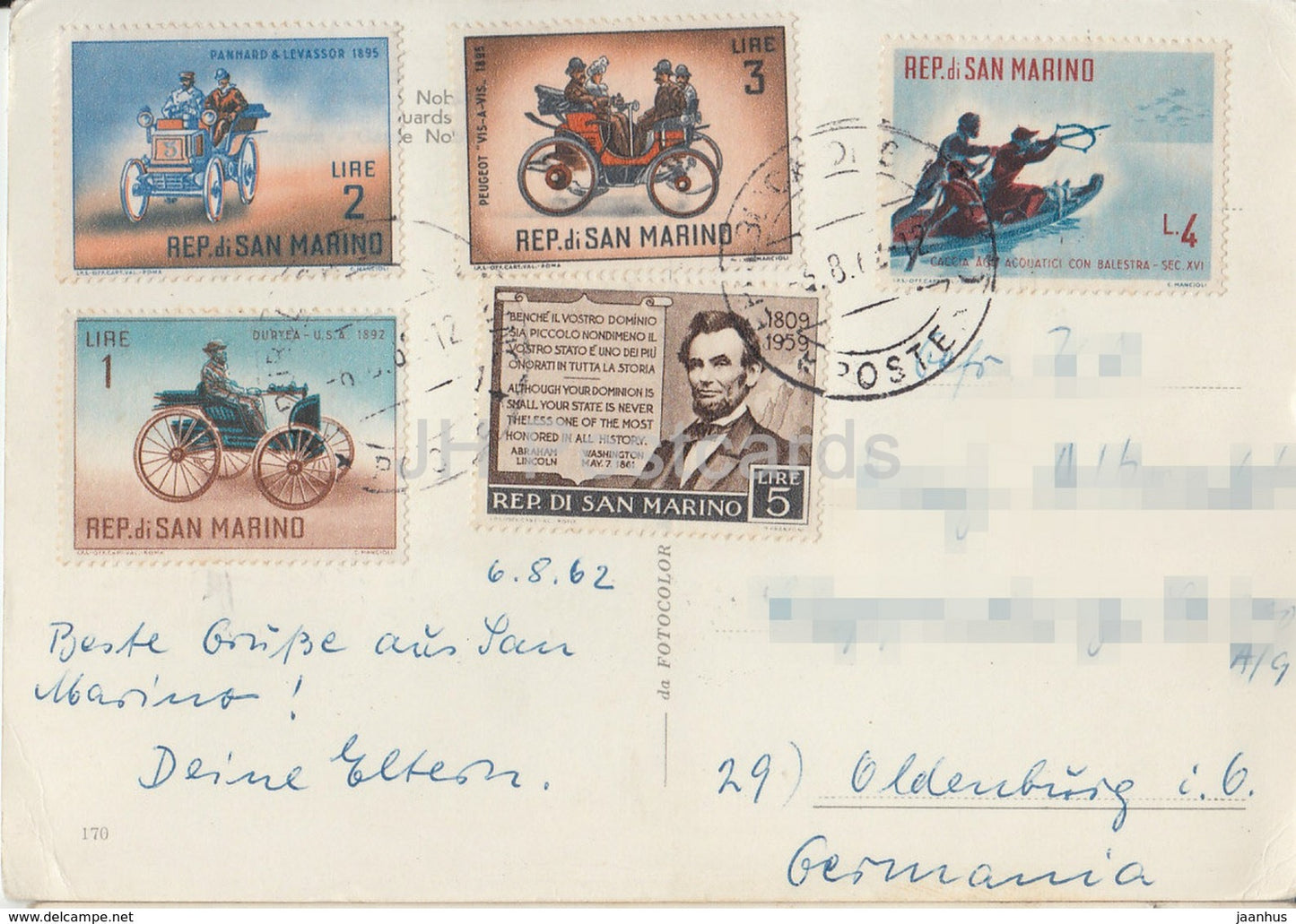 San Marino - 1962 - San Marino - used