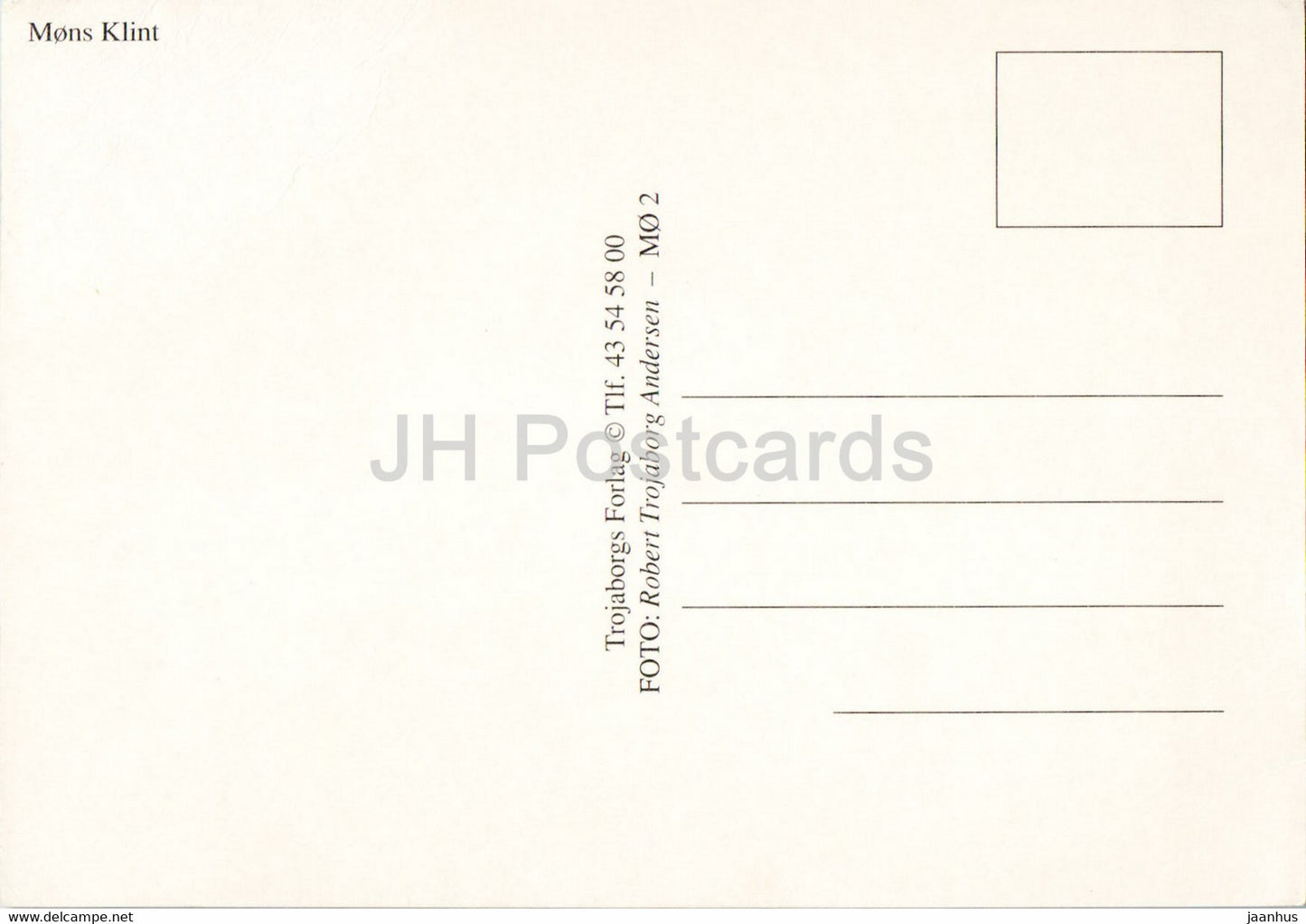 Mons Klint - 3 - Danemark - inutilisé