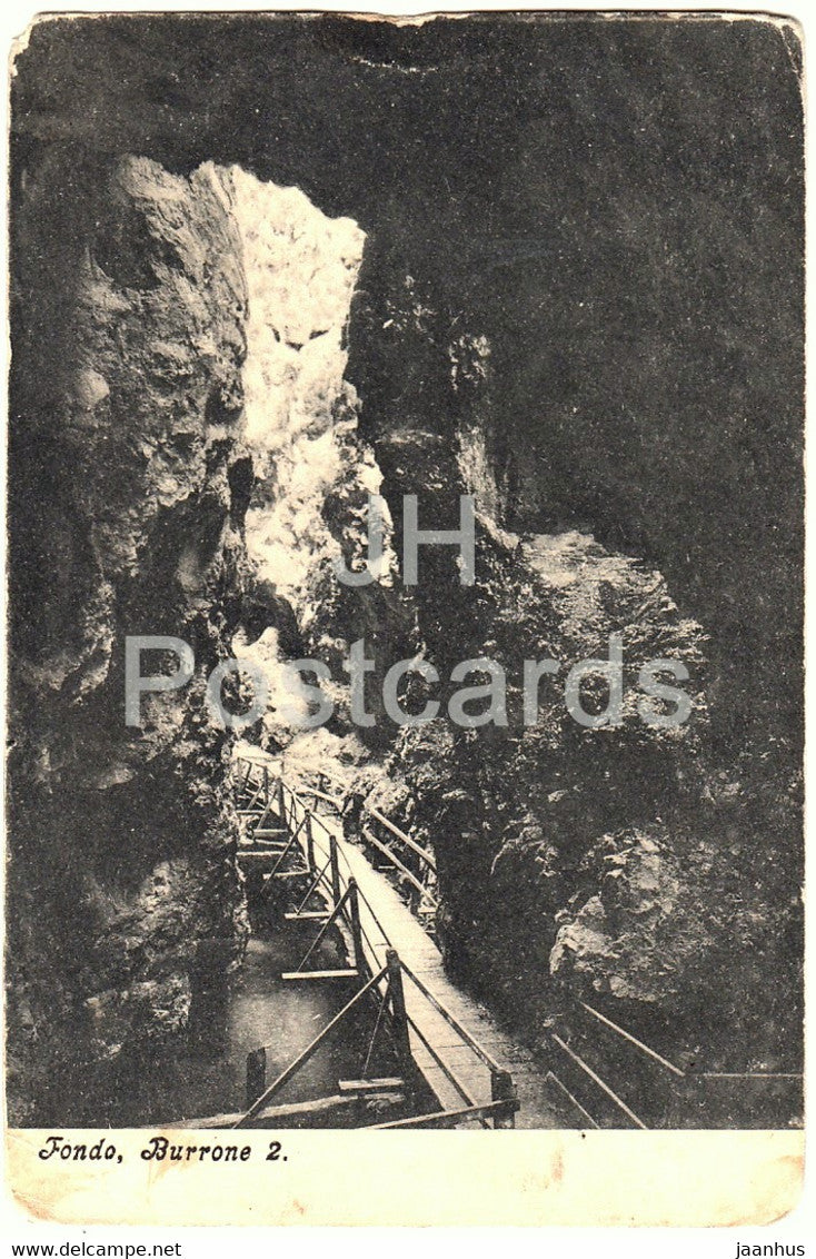 Fondo - Burrone - old postcard - 1917 - Italy - used - JH Postcards