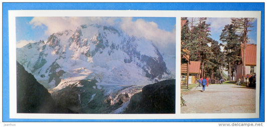 Ullutau massif in Caucasus - camping - mountaneering - alpinism - 1980 - Russia USSR - unused - JH Postcards