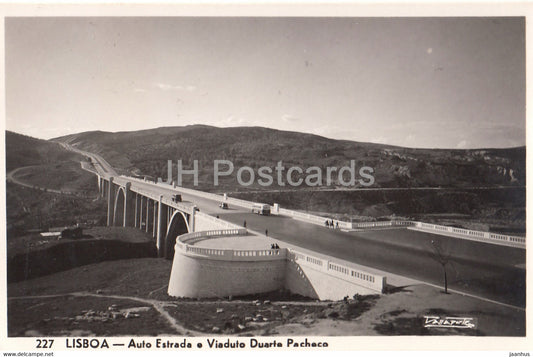Lisboa - Lisbon - Auto Estrada e Viaduto Duarte Pacheco - 227 - old postcard - Portugal - unused - JH Postcards