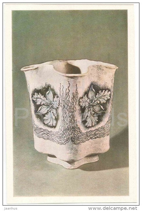 T. Lass - Vase for Brushes , 1971 - ceramics - Tapestries and Ceramics in Soviet Estonia - unused - JH Postcards